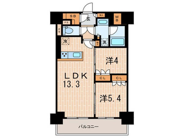 ブランシエスタ西宮の物件間取画像